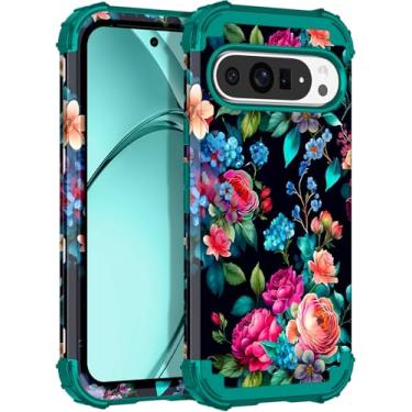 Imagem de Rancase Capa para Google Pixel 10/Pixel 10 Pro 2025, brilha no escuro com três camadas [proteção de nível militar] Capa protetora resistente à prova de choque rígida de policarbonato e TPU para