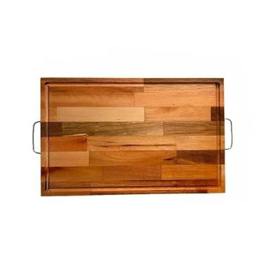 Imagem de Tábua de Churrasco Corte de Carne Madeira Eucalipto(32x50cm)