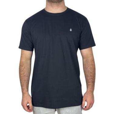 Imagem de Camiseta Volcom Silk MC Stone Blanks Preto, G, Preto