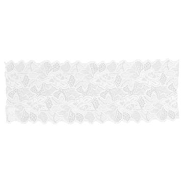 Imagem de SIWOTED Fita de renda DIY rede de algodão 16,5 cm de largura 10 jardas guarnição de renda requintada para cortina roupas toalha de mesa decoração de presente (Branca)