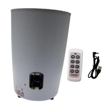 Imagem de harayaa Robô de Tênis de Mesa Portátil com Máquina Automática de Bolas de Pingue-Pongue para Entretenimento Esportivo ao Ar Livre, Cinza