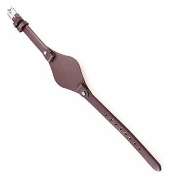 Imagem de Pulseira de relógio de couro de 8 mm para Fossil Es3077 Es2830 Es3262 Es3060 fivela de aço, Sem Pedra Preciosa