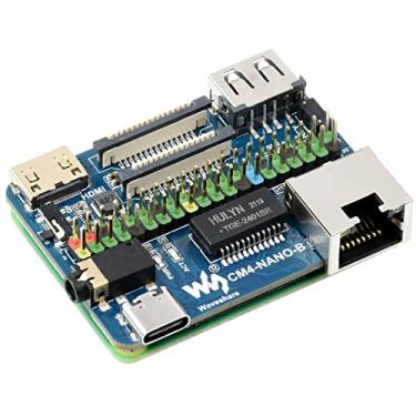 Imagem de ZEZEFUFU Placa de base nano (B) Placa expansível 40PIN GPIO cabeçalho para Raspberry Pi Compute Module 4, mesmo tamanho que CM4