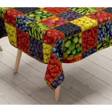 Imagem de Toalha de Mesa Térmica Impermeável Plástico para 4 6 8 e 10 Lugares (3,1,00x1,40)