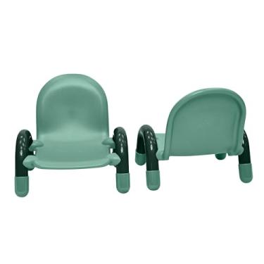 Imagem de Cadeira infantil infantil de 12,7 cm, verde-petróleo, pacote com 4, solução de assento ergonômica empilhável para salas de aula e escolas domésticas
