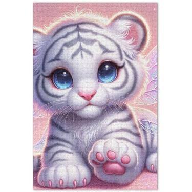 Imagem de Unicórnios roxos, cenário fantástico, quebra-cabeças para adultos, 1000 peças, presentes de elefante branco, engraçado, divertido, família, quebra-cabeça floral, 75 x 40 cm