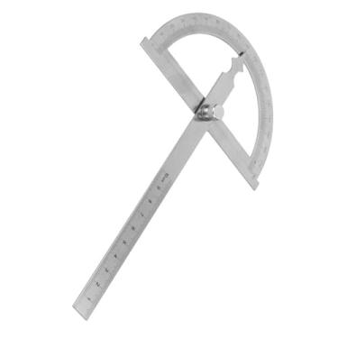 Imagem de Generic Goniômetro Transferidor de Aço Inoxidável, Medidor de ângulo, Régua de 15cm para Fácil Medição "combinação 2 Em 1" para Carpintaria/carpintaria (120 * 150mm)