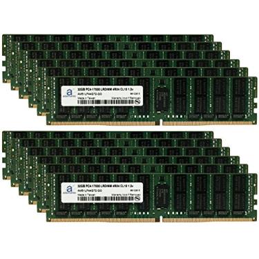 Imagem de Adamanta Atualização de memória de servidor LRDIMM de 384 GB (12 x 32 GB) para Dell PowerEdge M830 DDR4 2133MHz PC4-17000 ECC Carga reduzida IMB Chip 4Rx4 CL15 1.2v DRAM