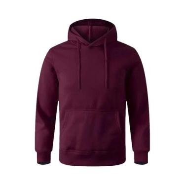 Imagem de Moletom Unissex De Fleece 2023 Casual Esportivo Preto E Branco Minimal