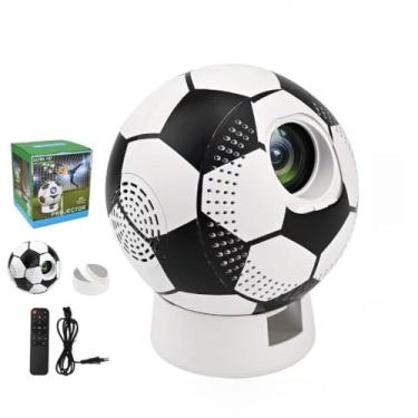 Imagem de ANJ.GG Mini Projetor 4K Ultra HD LED, USB, Controle Remoto, Branco, Ideal para Filmes, Jogos e Futebol, Correção Digital de Trapézio, 4096 x 2160 pixels, 10 x 10 x 20 cm