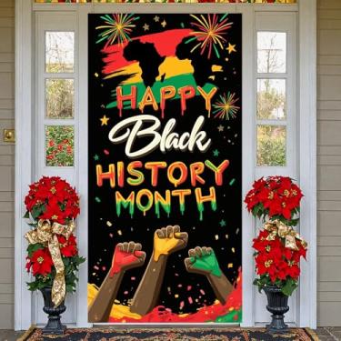 Imagem de Mês da História Negra, Herança Afro-Americana, Orgulho Negro, Celebração Cultural, Exibição Afro-Americana, Orgulho, Bandeira Dourada Cultural para Exposições Históricas Decoração de