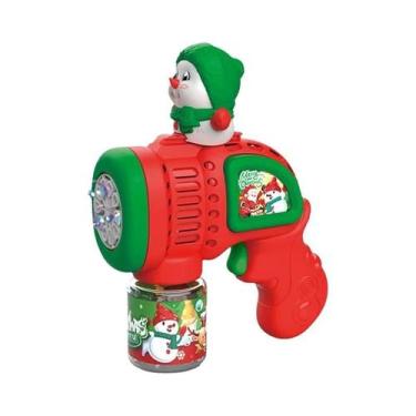 Imagem de Brinquedo De Arma De Bolhas De Natal Para Crianças, Papai Noel E Bonec