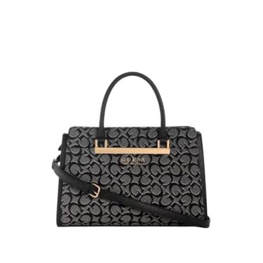 Imagem de GUESS Bolsa feminina com logotipo Jacquard Marva Factory