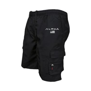 Imagem de Bermudas Cargo Masculinas plus Size Casuais Para Corrida Com Grandes B