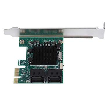 Imagem de Estink Placa de Expansão SATA 3.0, Adaptador PCIE para SATA Com 4 Portas e Suporte para 4U/2U, para PC Desktop XP a 10
