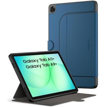 Imagem de Poetic Explorer Magnetic para Samsung Galaxy Tab A11+ Plus (2025)/A9+ Plus (2023), capa fólio com suporte, suporte magnético super forte para tablet Galaxy A9 Plus/A11 Plus, azul-petróleo