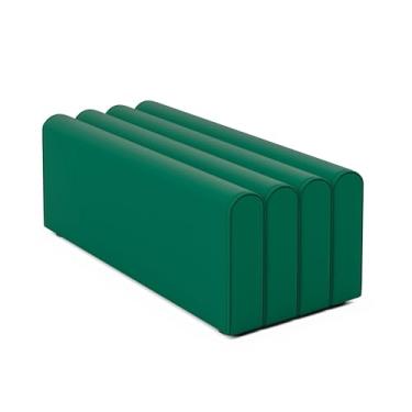 Imagem de Armários para sapatos com prateleiras para sapatos Casa porta de entrada sapato mudança fezes moderno checkroom retangular cabeceira loja roupas sofá banco(Green)