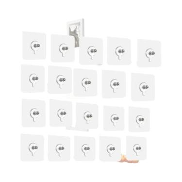 Imagem de Ganchos Adesivos Para Parede 40pcs Suporte Sem Furo Para Quadro De Fot