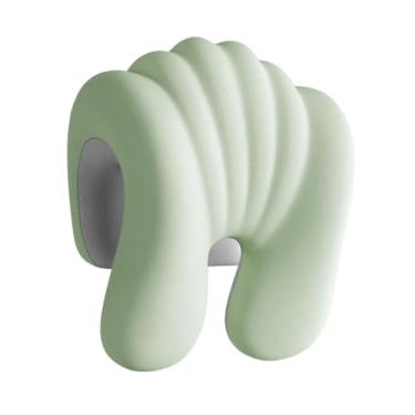 Imagem de Zialofi Almofada de apoio para pescoço para cadeira de escritório, almofada de encosto de cabeça, de suporte de pescoço confortável em espuma viscoelástica, Verde