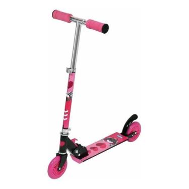 Imagem de Patinete Juvenil Rosa - Suporta 100 kg - Diversão garantida - Mor