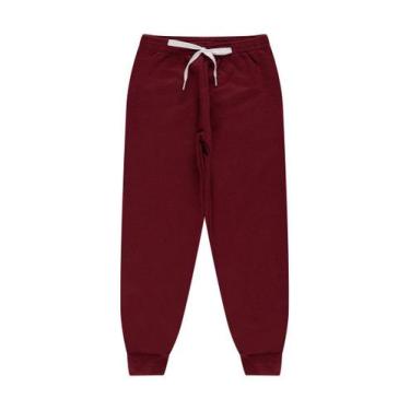 Imagem de Calça Moletom Infantil Unissex  Vermelho - Hey Kids, Vermelho, 3