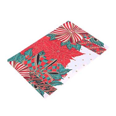 Imagem de ZJchao Toalha de Mesa de Natal, Capa de Mesa de Poliéster Premium Com Padrão de Feriado para de Jantar, Cozinha, Decoração de Festa, 150x180cm (Iluminação de velas tipo A)