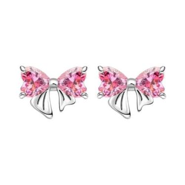 Imagem de Brincos De Argola De Coração Com Pérola Lunar E Cristal Em Prata Ester