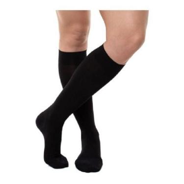 Imagem de Meias Compressivas 6000 Ad Pé Fechado Preto Venosan, M