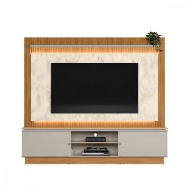 Imagem de Painel Home Guararapes - TV ate 75 2 Portas de Correr 2 Prateleiras - Linea