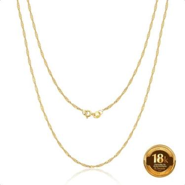 Imagem de Cordão Corrente Ouro 18k 750 Singapura - Sofistgold, 40cm