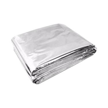 Imagem de Cobertor Térmico Impermeável De Emergência Para Camping, Pacote De 5, 