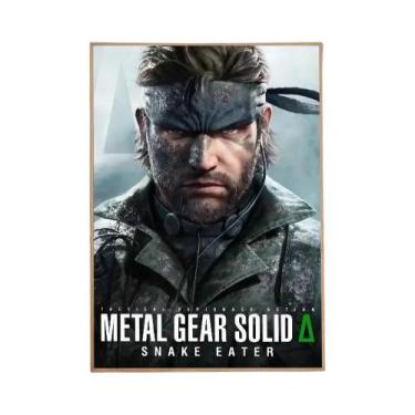 Imagem de Pôster De Arte Da Série Metal Gear Solid Em Papel Kraft Branco, Decora