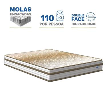 Imagem de Colchão de Molas Ensacadas Double Face Pillow Euro Alfa Probel Queen 158cm