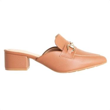 Imagem de Sapato Feminno Mule Salto Médio Modare Marrom, Avela, 35