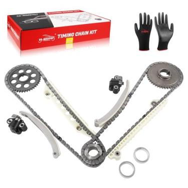 Imagem de YA-MAYPAY Kit de corrente de sincronização do motor com tensor e guia, compatível com Ford 2008-2014 F-150 V8 4,6L, compatível com Lincoln 2008-2014 Mark LT TF6 V8 4.6L