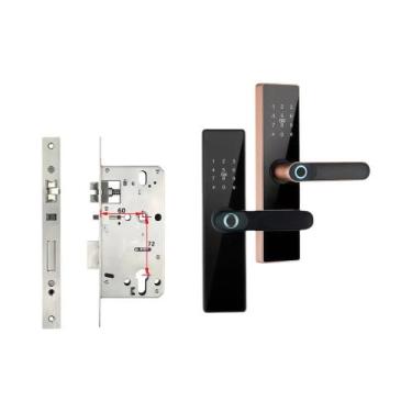 Imagem de Fechadura De Porta Inteligente WiFi CDOK Tuya Com Desbloqueio Remoto P