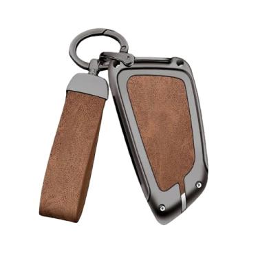 Imagem de Compatível Com Bmw Série 5 Caso Chave 3 6 X3 X5 X1 X2 X6 Escudo Protetor Compatível Com Lâmina De Faca Capa Carro Fábrica(A type gun Brown set)