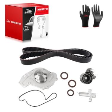 Imagem de YA-MAYPAY Kit de correia dentada com bomba de água compatível com Chrysler Sebring Pacifica Dodge Avenger Grand Journey Challenger Nitro Magnum V6 3.5L para Volkswagen Routan V6 4.0L 4792353 4663515AD