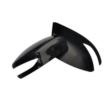 Imagem de Capa De Espelho Padrão De Fibra De Carbono Brilhante Preto Carro Retrovisor Lateral Tampa Asa Compatível Com Nissan Sylphy/Altima/Tiida 2012-2024(Carbon)
