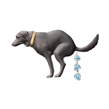 Imagem de Broche de cocô de cachorro design engraçado broche de lapela para festas e uso diário adiciona humor e estilo às suas roupas