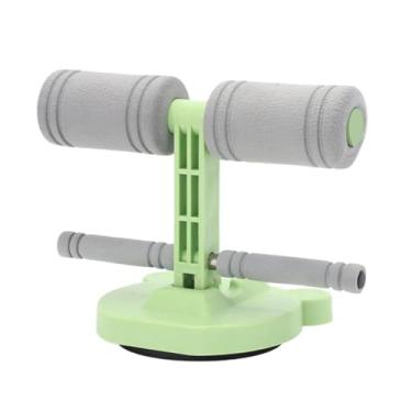 Imagem de simhoa Barra de abdominais com ventosa para uso no chão, ideal para escritório, casa e academia. Aparelho de ginástica dobrável para treinamento abdominal, Verde