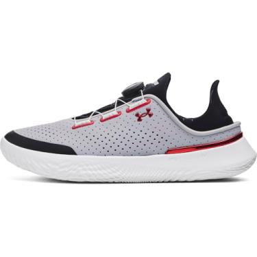 Imagem de Under Armour Tênis unissex adulto Slipspeed, (104) Cinza moderno/preto/vermelho, 7 Women/5.5 Men