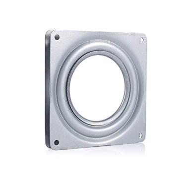 Imagem de Base de Suporte Display Giratório Aço Galvanizado com Rolamento Rotação Suave 360 Graus Ferramenta Mesa para Armários Cozinha Vasos Pratos Serviço Tam