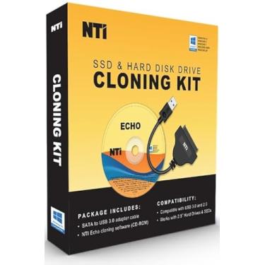 Imagem de NTI Kit de clonagem | Novo! Versão 6 do software de clonagem NTI | Melhor para atualizações de SSD e HDD | Software via download | Adaptador SATA-USB incluído para SSD e HDD de 2,5 polegadas