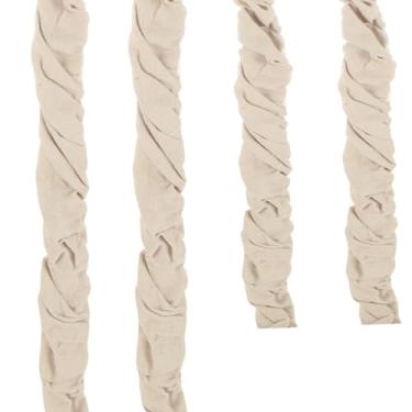 Imagem de STARVAST Capa de cabo de tecido, 4 peças, comprimento de 1,8 m e 1,2 m, capa de fio de iluminação para lustres, fácil de instalar para lustres, gerenciamento e ocultação de cabos, off-white