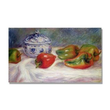 Imagem de NHLDZYH Vintage Fruta Ainda Natureza Tela Retro Frutas Motivo Estilo Country Decoração de Parede para Cozinha e Sala de Jantar. C56. 70 x 119 cm. Apenas Tela