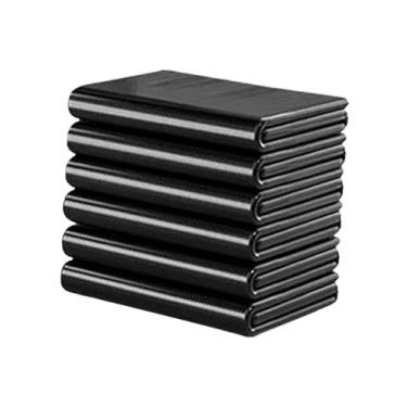 Imagem de Baoblaze 50 Sacos de Lixo Descartáveis, Grande Capacidade, Pretos, para Casa, Escritório, Cozinha e Shopping, 50cmx45cm
