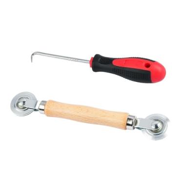 Imagem de Ｂｅｓｇａ Ferramenta para enrolar telas de proteção, ferramenta de reparo de telas com gancho de remoção, rolo de enrolamento para janelas, L