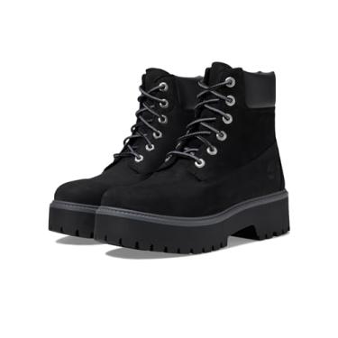 Imagem de Timberland Bota feminina impermeável Stone Street 15 cm, Nobuck preto, 8