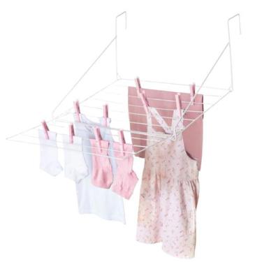 Imagem de Varal portatil slim branco mor